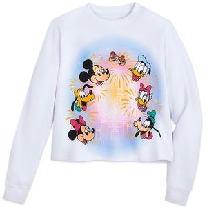 NWT Disney Mickey Mouse & Friends Fantasyland Castle Pullover Sweatshirt